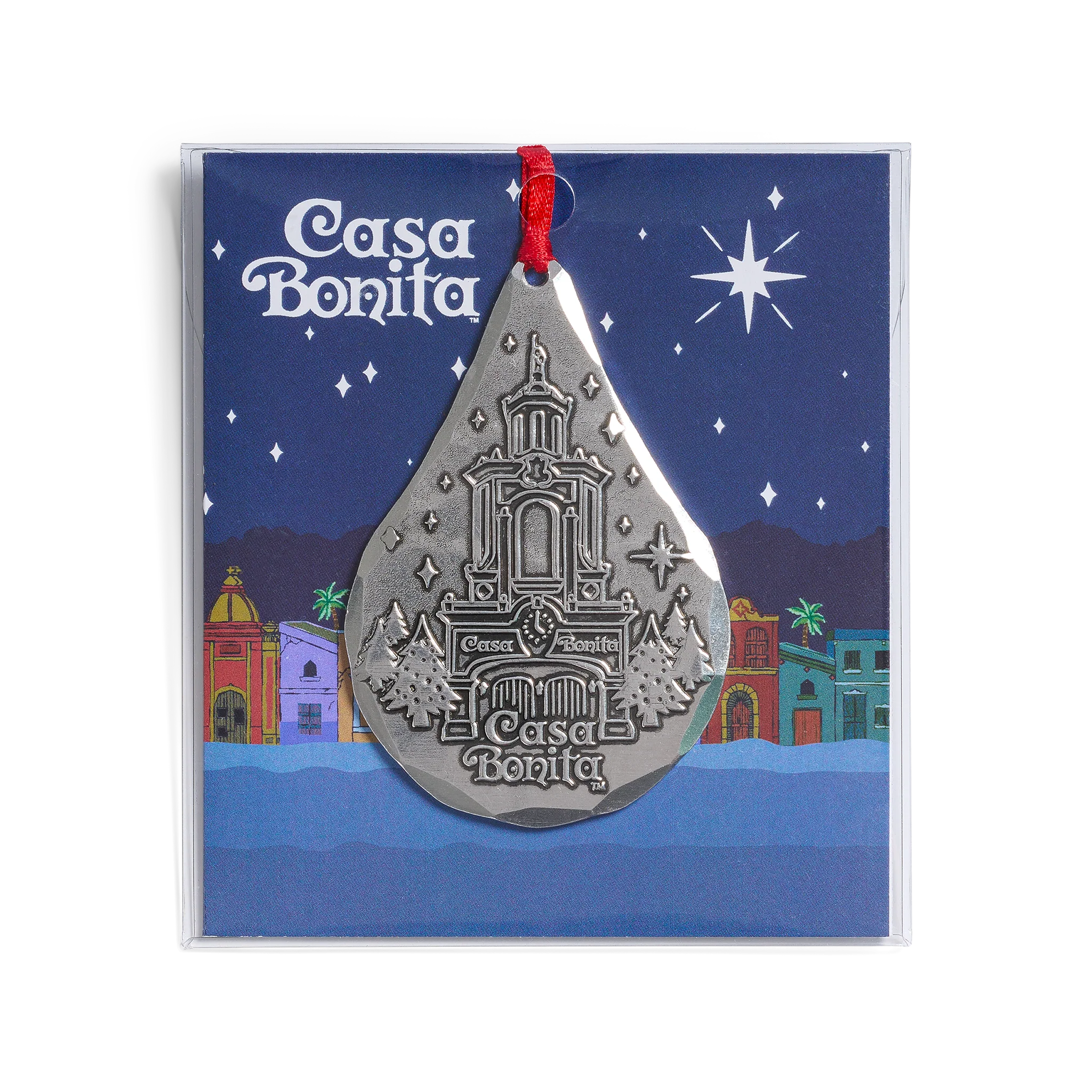 Casa Bonita Aluminum Teardrop Ornament - Image 3