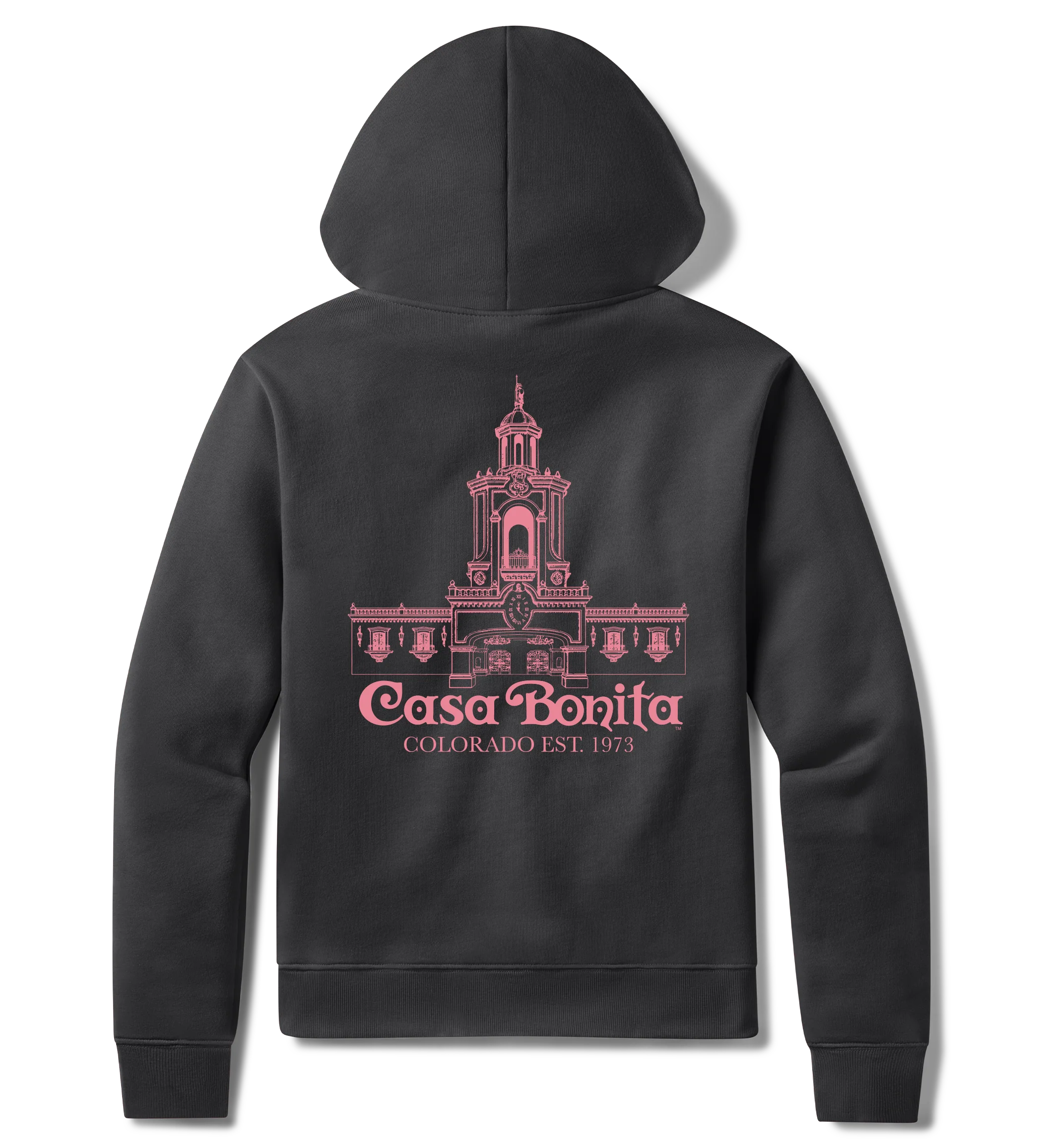 Casa Bonita Black Landmark Tower Full Zip Hoodie