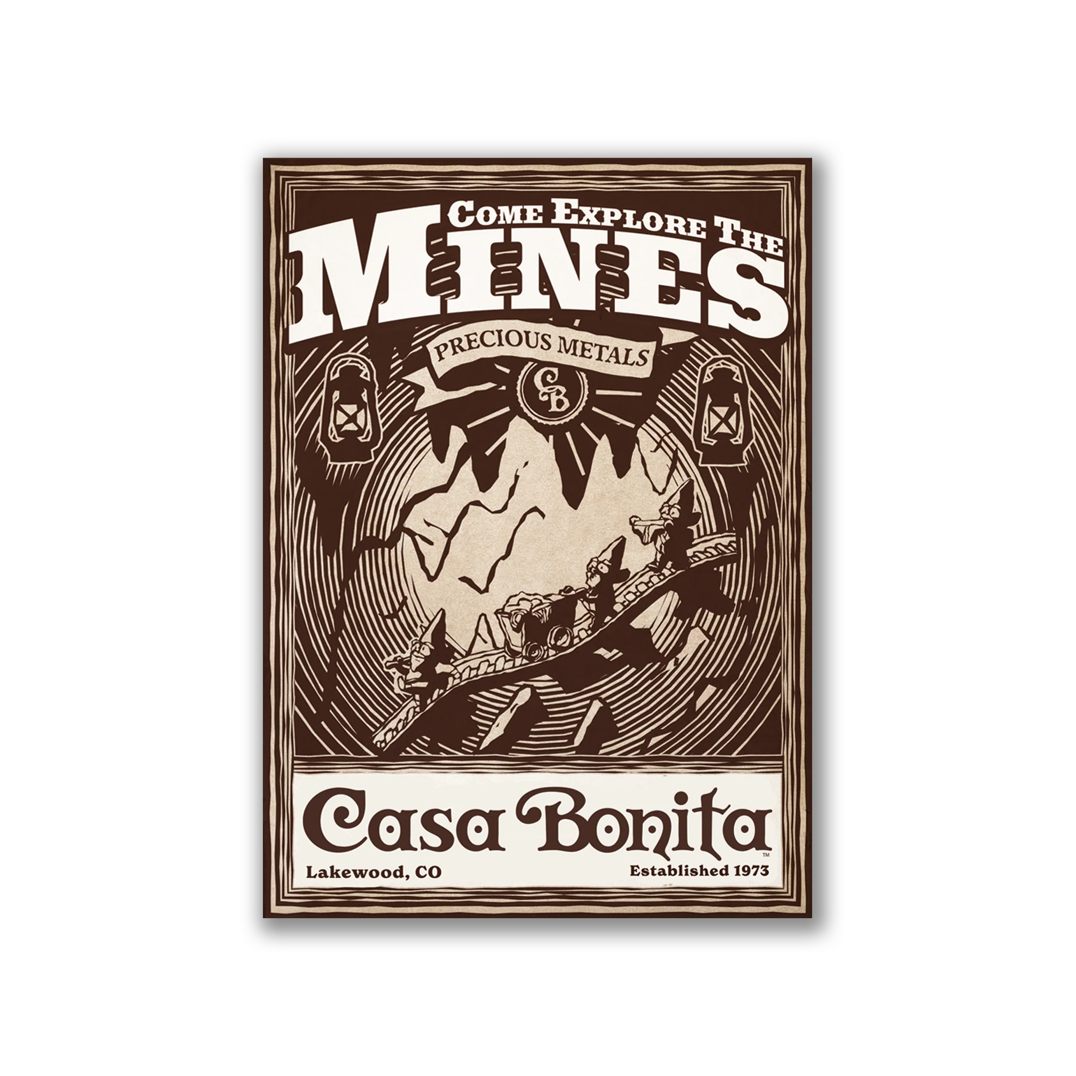 Casa Bonita Explore the Mines Sticker