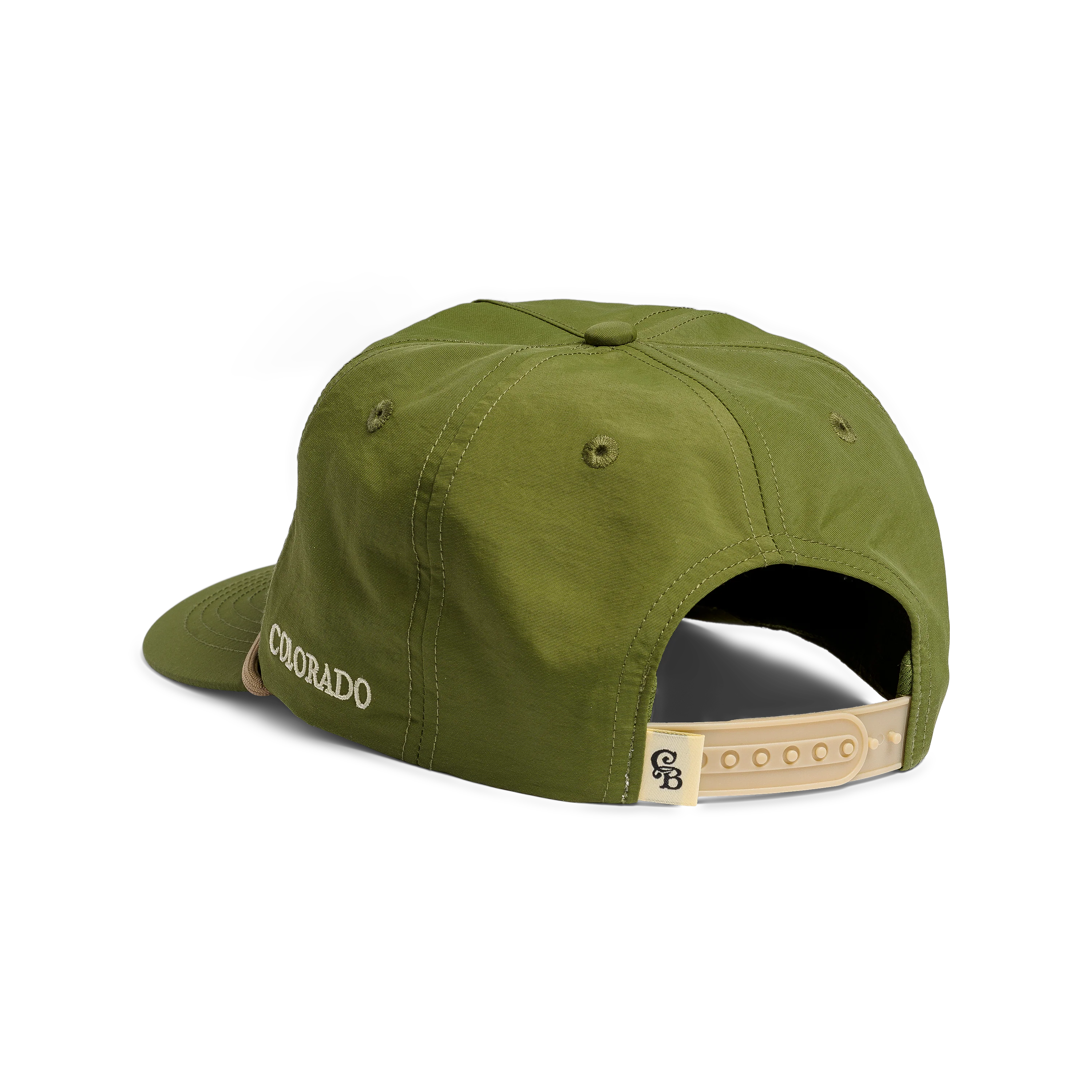 Casa Bonita Hunter Green Retro Tower Flat Brim Hat - Image 2