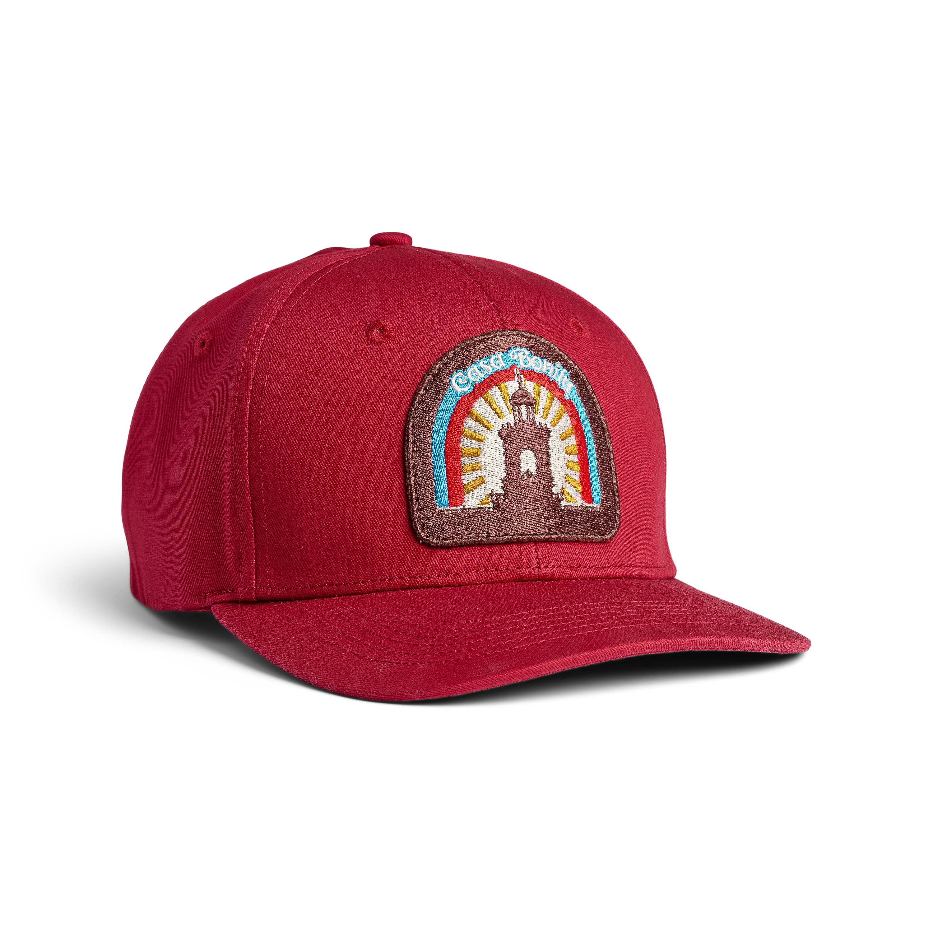 Casa Bonita Maroon Sunrise Tower Baseball Hat