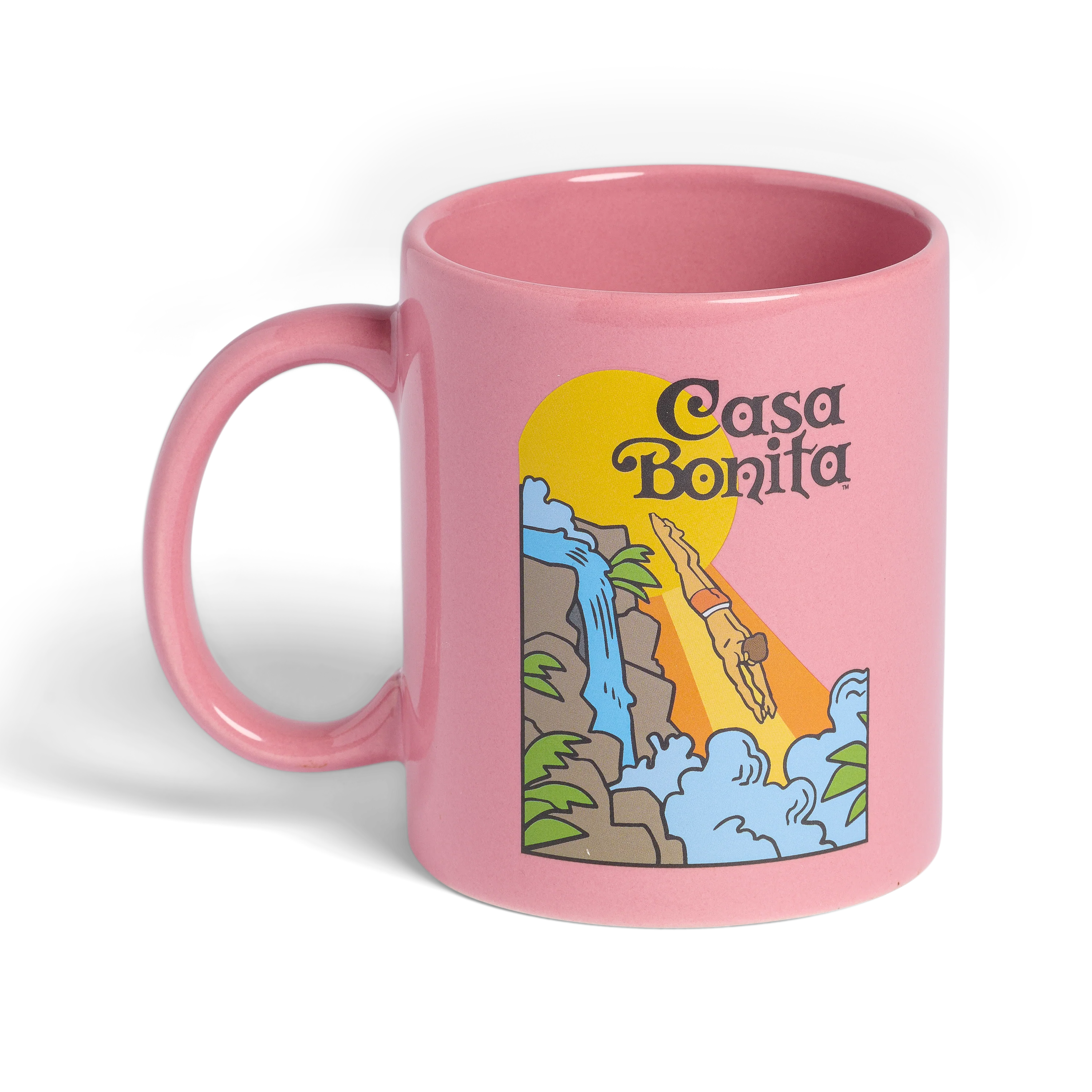 Casa Bonita Pink Retro Diver Mug