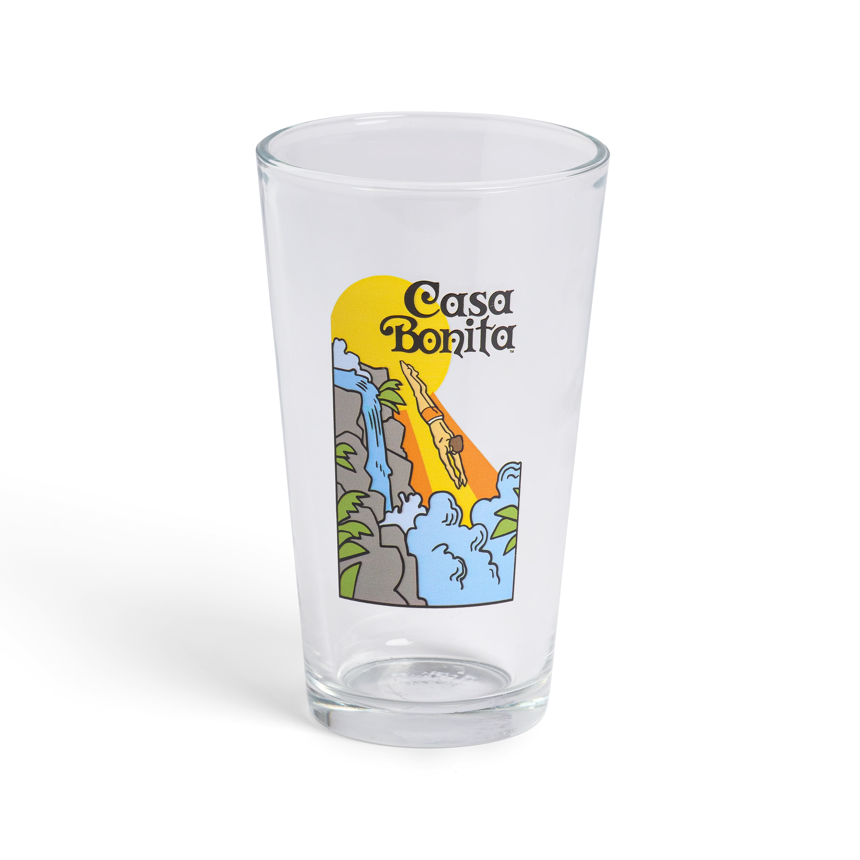 Casa Bonita Retro Diver Pint Glass