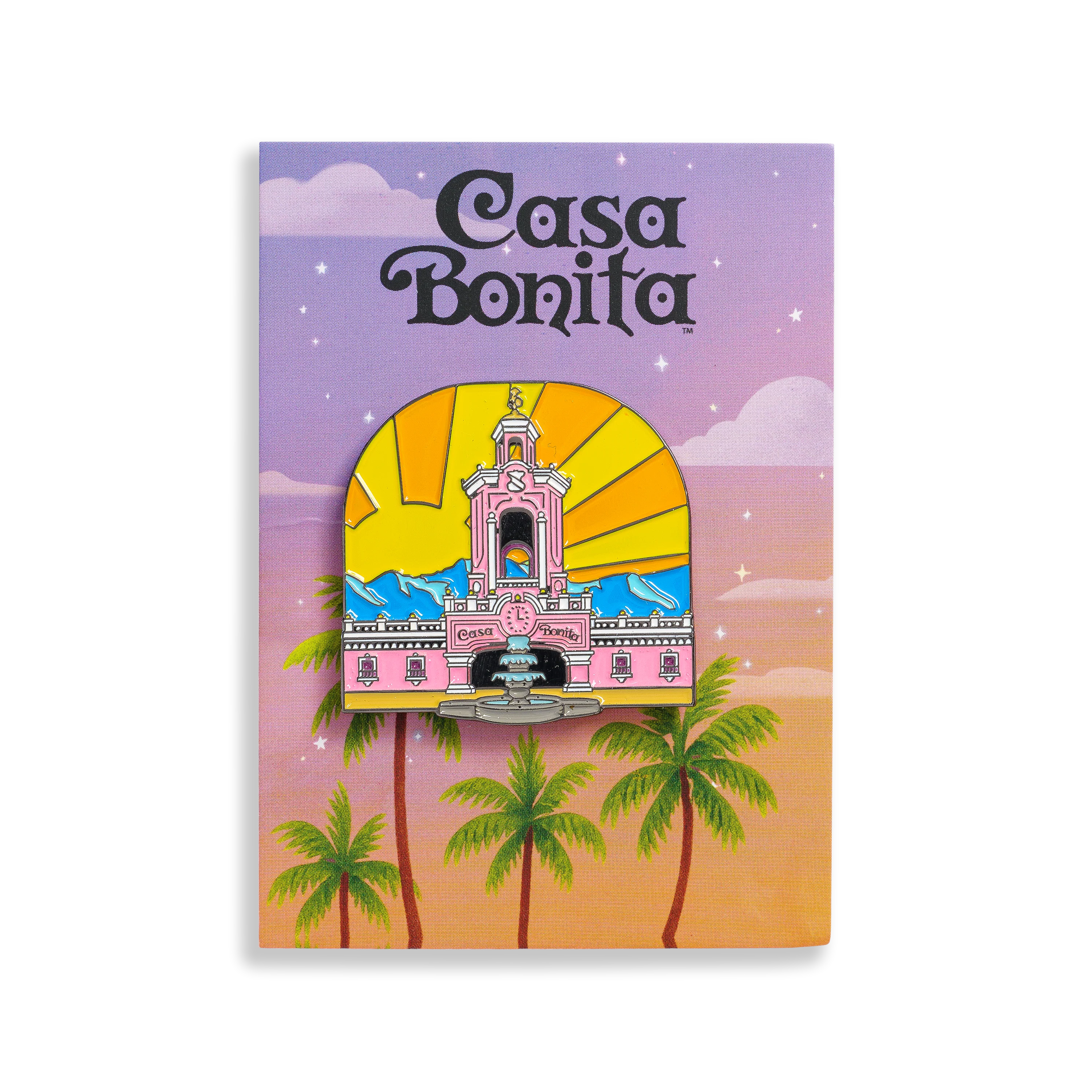 Casa Bonita Retro Tower Enamel Pin