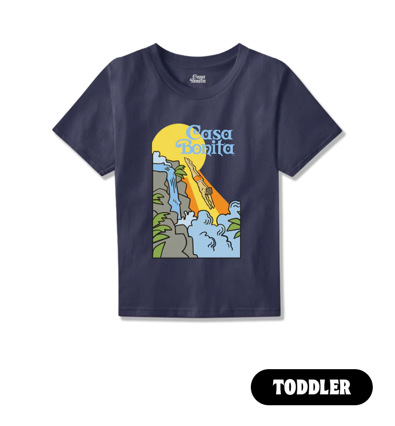Casa Bonita Toddler Navy Retro Diver T-Shirt