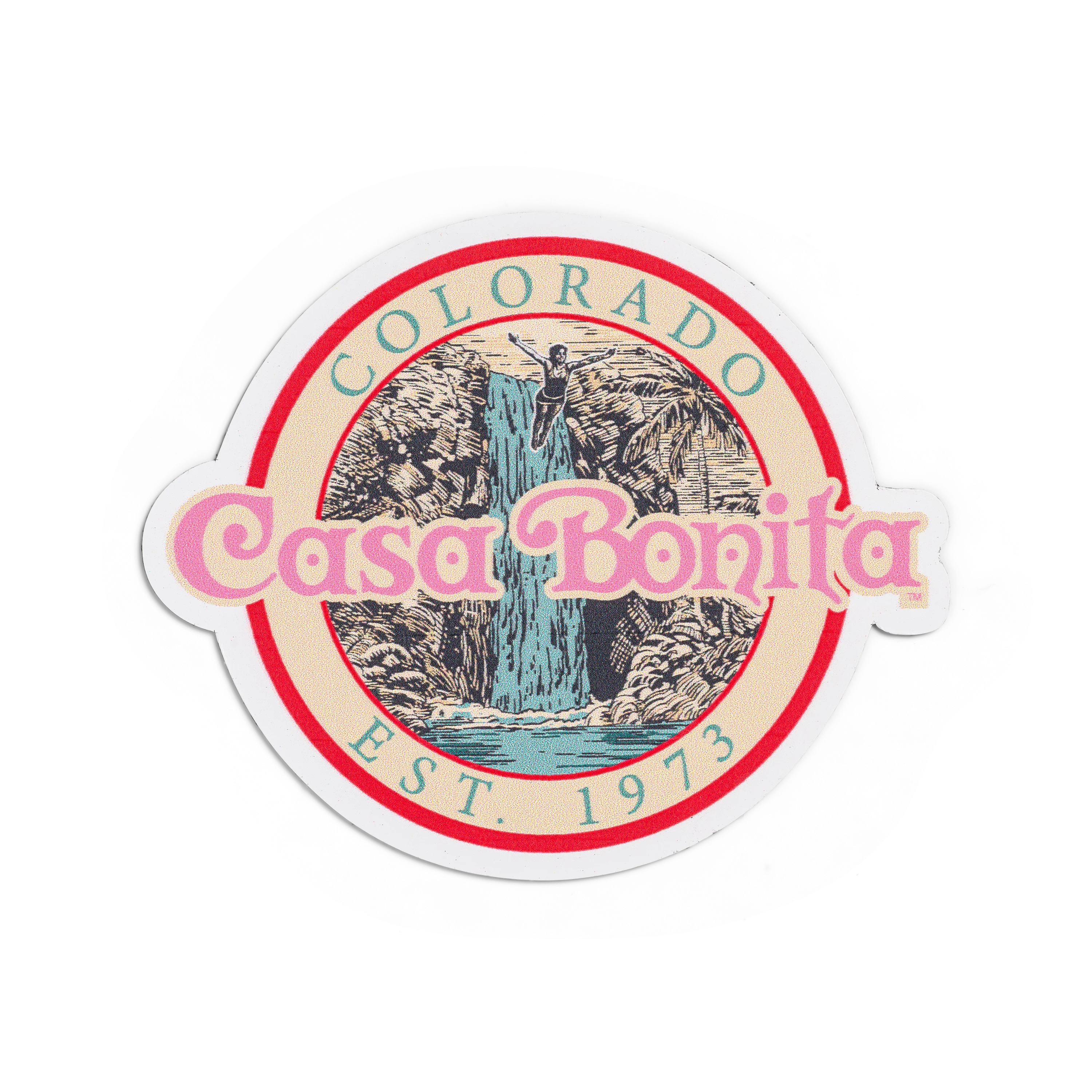 Casa Bonita Vintage Waterfall Magnet