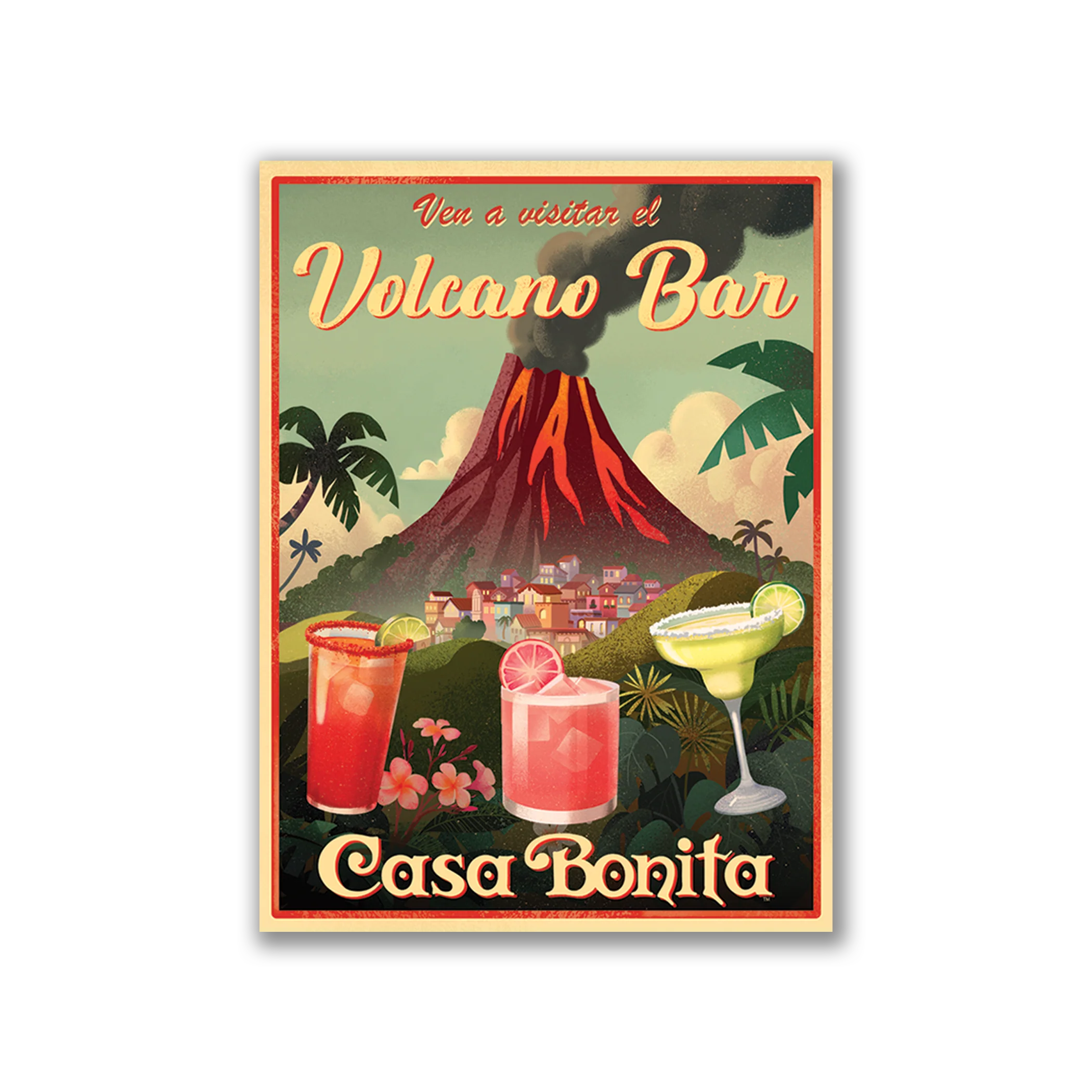 Casa Bonita Volcano Bar Sticker